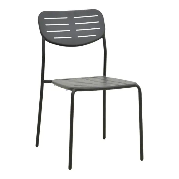 Scaun de exterior Deraby, Negru, 52x46x83 cm