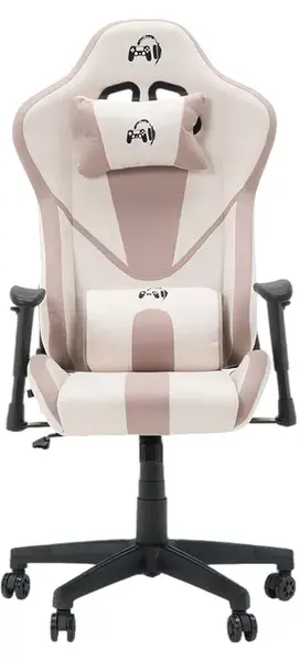 Scaun de gaming Carmen - 6313, bej /roz