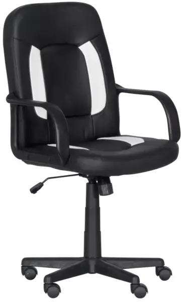 Scaun de gaming Carmen - 6516, negru/alb