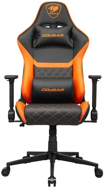 Scaun de gaming COUGAR - Armor One V2, negru/portocaliu