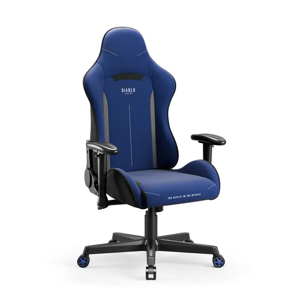 Scaun de gaming Diablo X-Starter din tesatura albastru inchis Scaun de gaming Diablo X-Starter din țesătură albastru închis