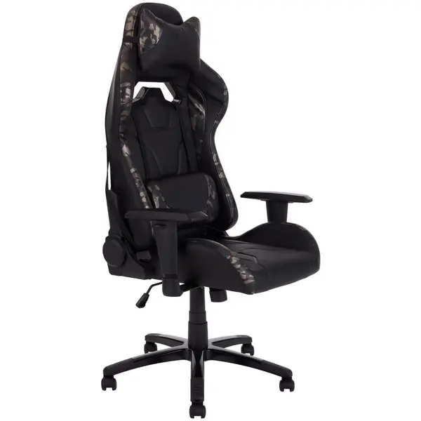 Scaun De Gaming, imitație piele, verde, negru