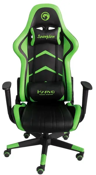 Scaun de gaming Marvo - CH-106, verde/negru