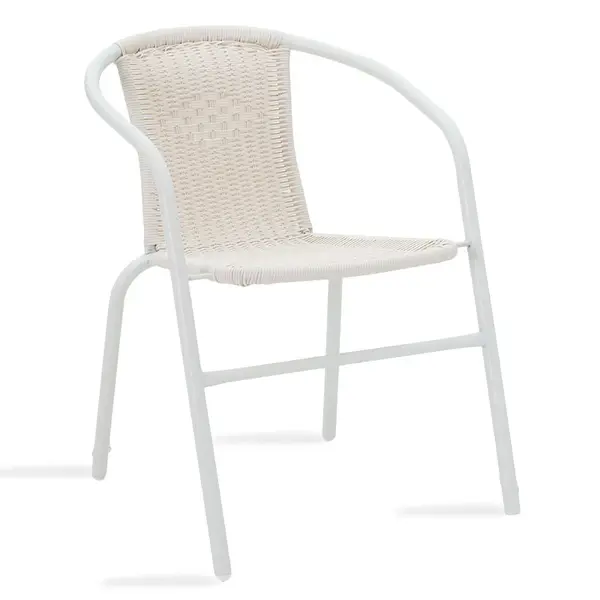Scaun de Gradina Obbi, Alb, 56x54x73 cm