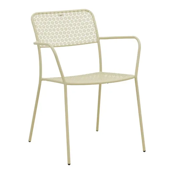 Scaun de gradina Stivuibil, Federal, Crem, 58x57x81.5 cm