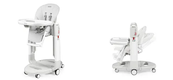 Scaun de masa 3 in 1 Peg Perego Tatamia Follow Me 0-15 Kg Wonder Grey