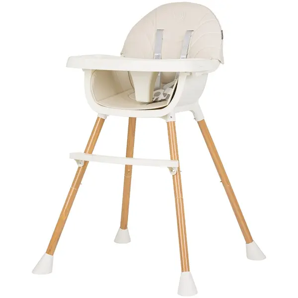Scaun de masa copii Chipolino, 2 in 1, sezut confortabil, tava reglabila, gri KID054861, la doar 235,00 lei