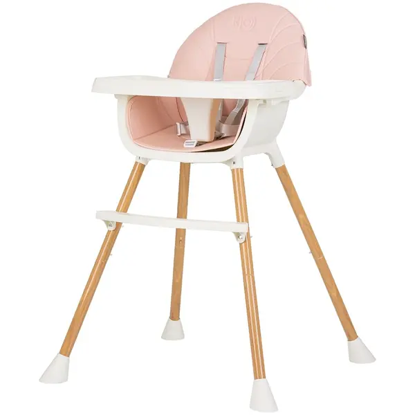 Scaun de masa copii Chipolino, 2 in 1, sezut confortabil, tava reglabila, roz KID054908, la doar 235,00 lei