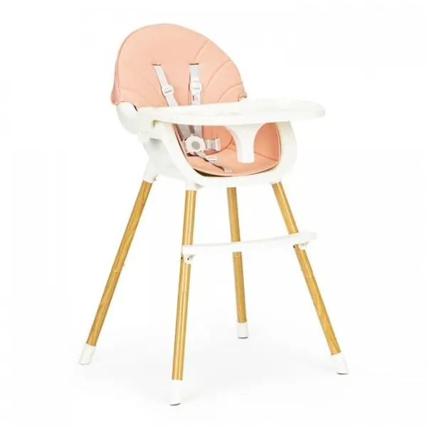 Scaun de masa copii Ecotoys, 2 in 1, sezut confortabil, tava reglabila, roz KID972203, la doar 292,00 lei