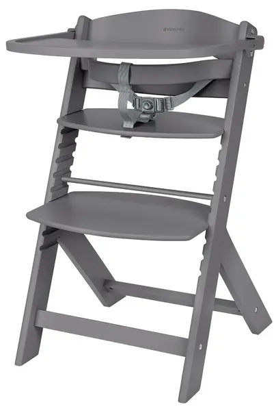Scaun de masă din lemn KikkaBoo - Nordy, Dark Grey