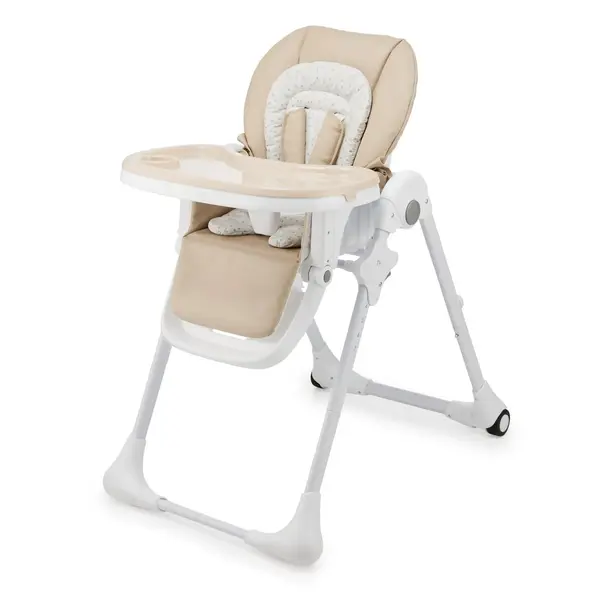 Scaun de masa Kinderkraft Tummie, 2 in 1, spatar reglabil, pliabil, bej KID925056, la doar 572,00 lei