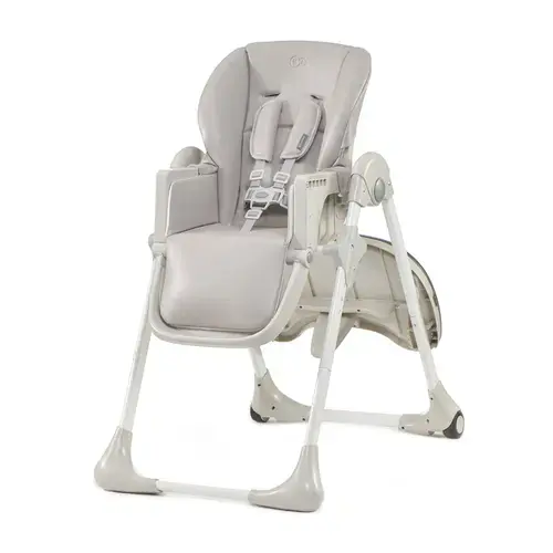 Scaun de masa Kinderkraft Yummy, Greutate maxima suportata 15 Kg, Gri