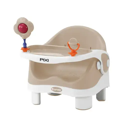 Scaun de masa Lorelli Bertoni Pixi Booster Beige & White, 6 luni+