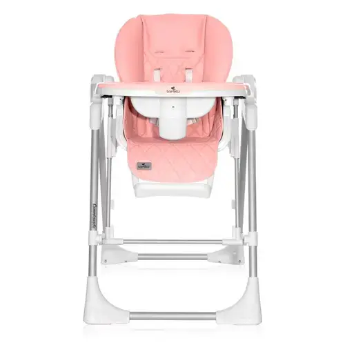 Scaun de masa Lorelli Camminando 2 in 1, functie leagan electric, reglabil, greutate maxima suportata 15 Kg, Roz