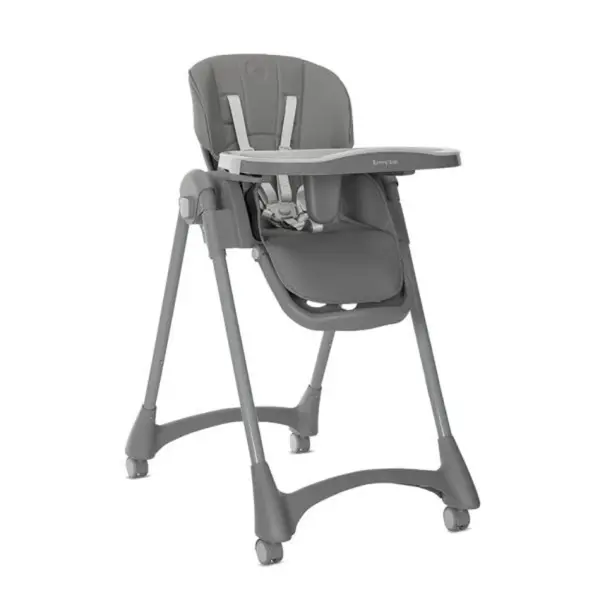Scaun de masa, Lorelli Tummy Time, reglabil multiple pozitii, roti din silicon, Grey