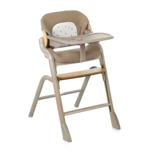Scaun de masa multifunctional Noah, Jane, De la 6 luni la adult, Din lemn fag, Husa lavabila, Greutate maxima 100 Kg, Sesame, Resigilat
