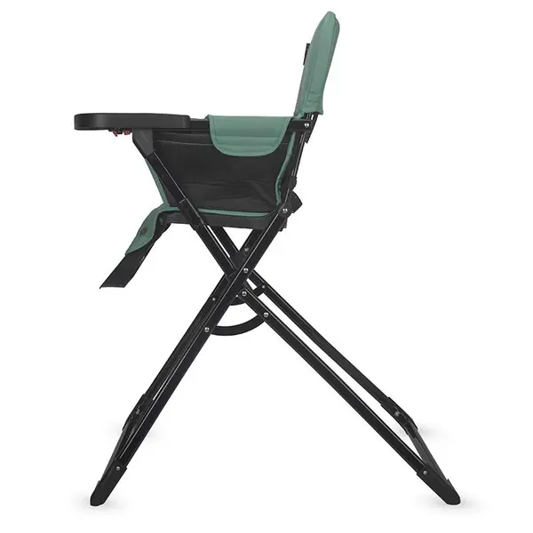 Scaun de masa pentru copii Coccolle Miso, Tavita detasabila, Pliabil la buton, Sezut cu spatiu generos, Material lavabil, Pana la 15 kg, Emerald Green