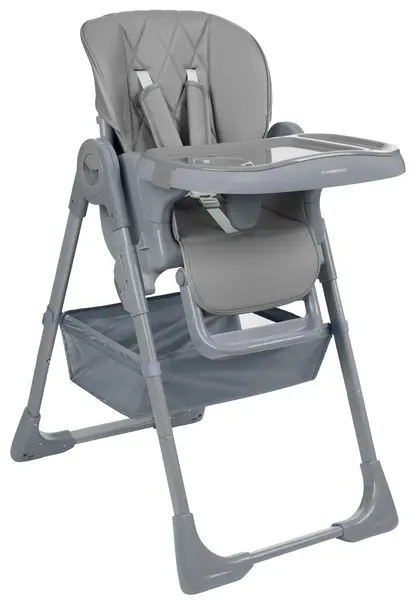 Scaun de masă pentru copii KikkaBoo - Comfy+, Grey
