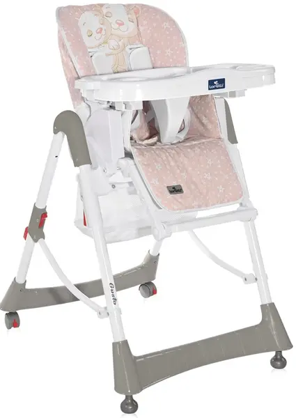 Scaun de masa pentru copii Lorelli - Gusto, Satin Pink Hug, roz