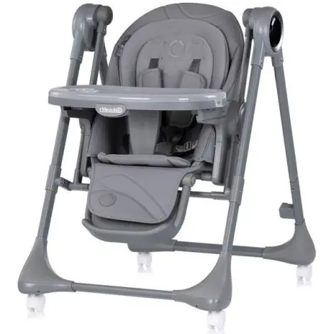 Scaun de masa si leagan electric Chipolino Master Class 2 in 1 charcoal