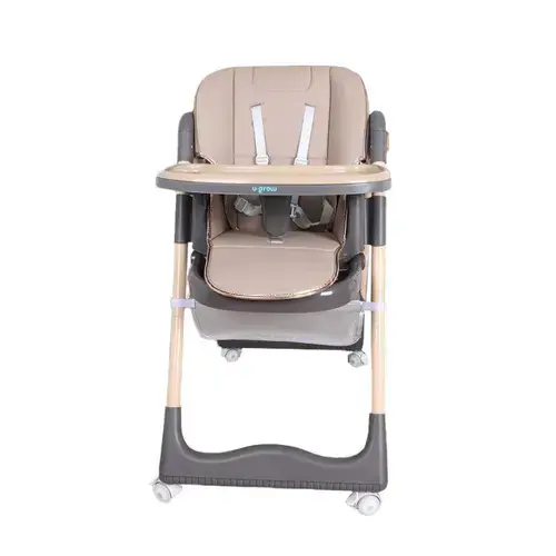 Scaun de masa U-grow UG-330-BR,t ajustabil, pliabil, 6 - 36 luni (Maro)