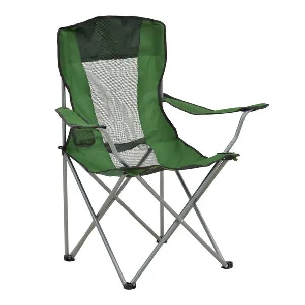 Scaun de plaja Camping, Pesca, Verde, 55x55x95 cm