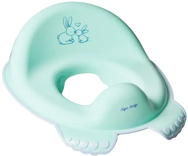 Scaun de toaletă anatomic Tega Baby - Iepuraș, Mentă
