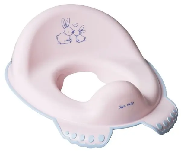 Scaun de toaleta pentru copii Tega Baby - Little Bunnies, roz