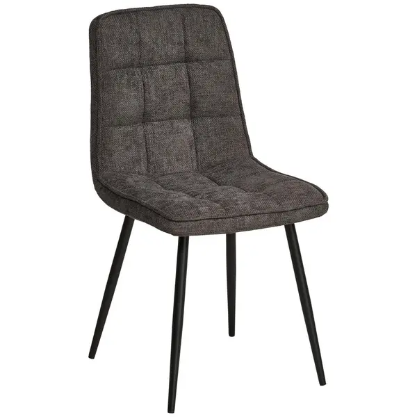 Scaun din lemn, metal, textil, antracit