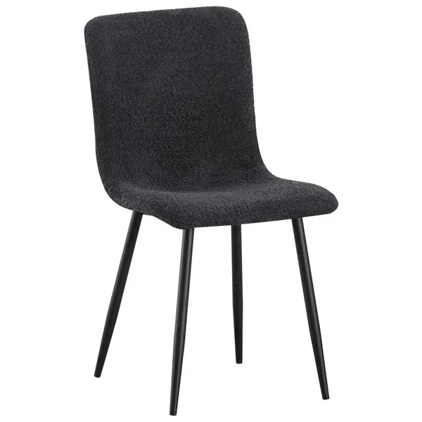 Scaun din lemn, metal, textil, gri