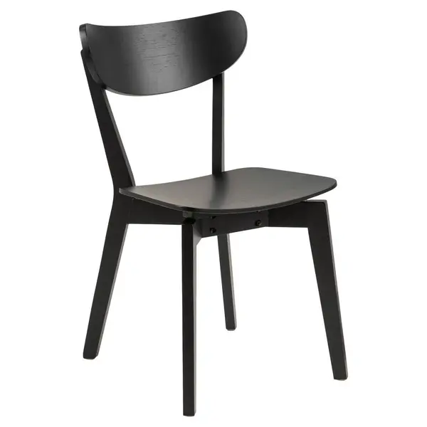 Scaun din lemn, negru