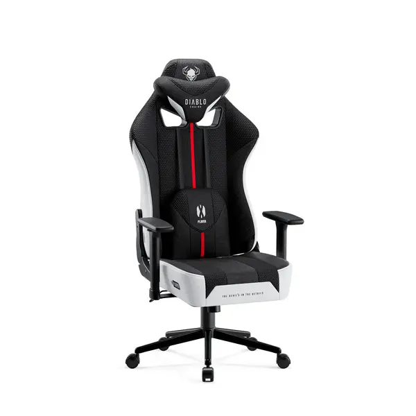 Scaun Din Material Textil Diablo X-Player 2.0 Small, Alb-negru Scaun Din Material Textil Diablo X-Player 2.0 Small, Alb-negru