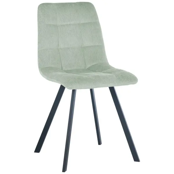 Scaun din metal, textil, gri