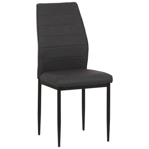 Scaun din metal, textil, gri