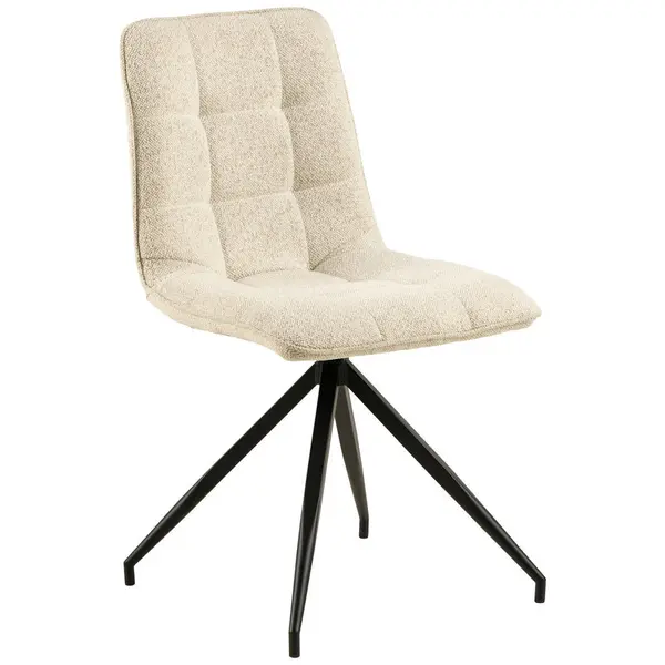 Scaun din textil, crem