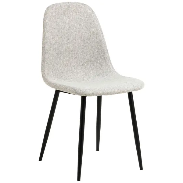 Scaun din textil, gri deschis