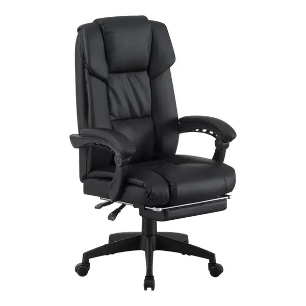 Scaun directorial cu bancheta Garnut pakoworld pu negru 69x75x116-126cm Scaun directorial cu banchetă Garnut pakoworld pu negru 69x75x116-126cm