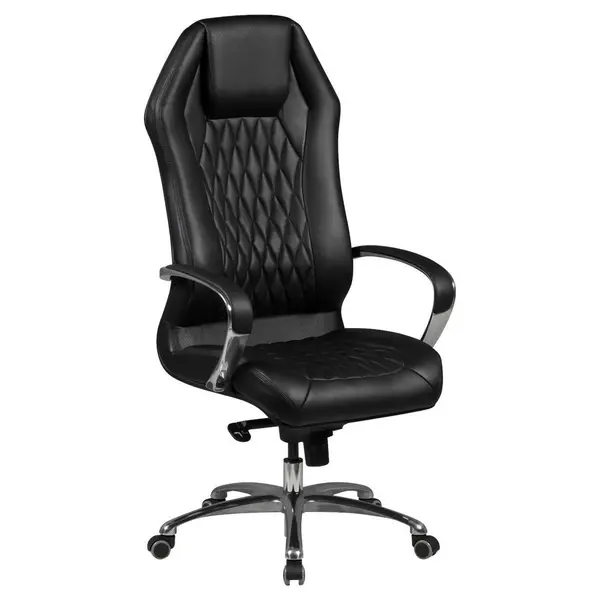 Scaun Directorial, imitație piele, negru