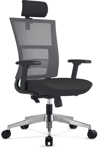 Scaun ergonomic NEXT PDH - mesh stofa neagra, confort si sustinere completa