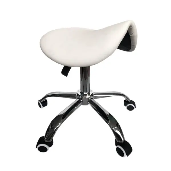 Scaun ergonomic pentru salon - alb