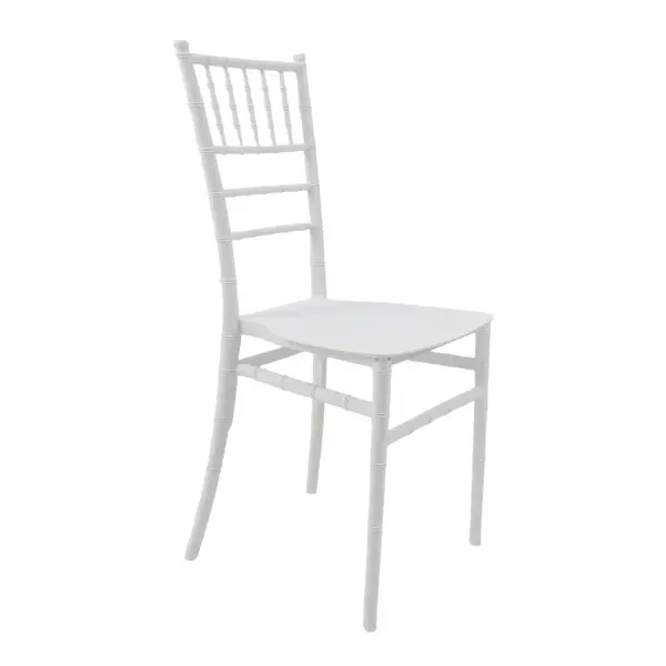 Scaun evenimente, Tiffany I, Alb, 38.5x46.5x87 cm