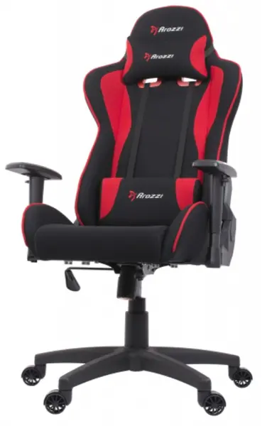 Scaun gaming Arozzi - Mezzo V2 Fabric, negru/roșu