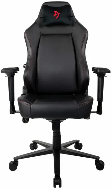 Scaun gaming Arozzi - Primo PU, negru cu logo roșu