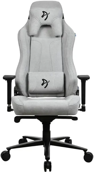 Scaun gaming Arozzi - Vernazza Soft Fabric, gri deschis