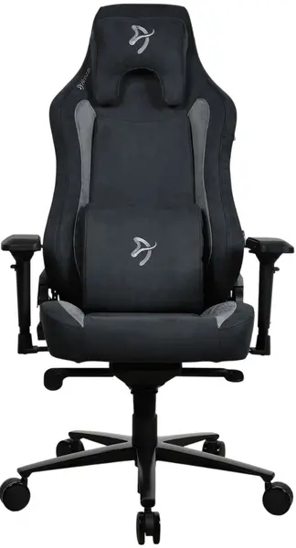 Scaun gaming Arozzi - Vernazza Supersoft, negru/gri
