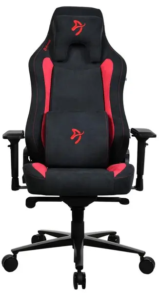 Scaun gaming Arozzi - Vernazza Supersoft, negru/roşu