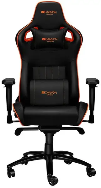 Scaun Gaming Canyon Corax (Negru/Portocaliu)