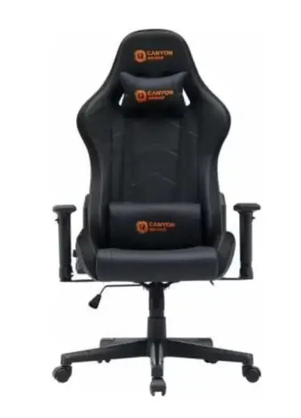 Scaun gaming Canyon Irida RGBCH03, RGB, reglabil, cu suport pentru cap (Negru)