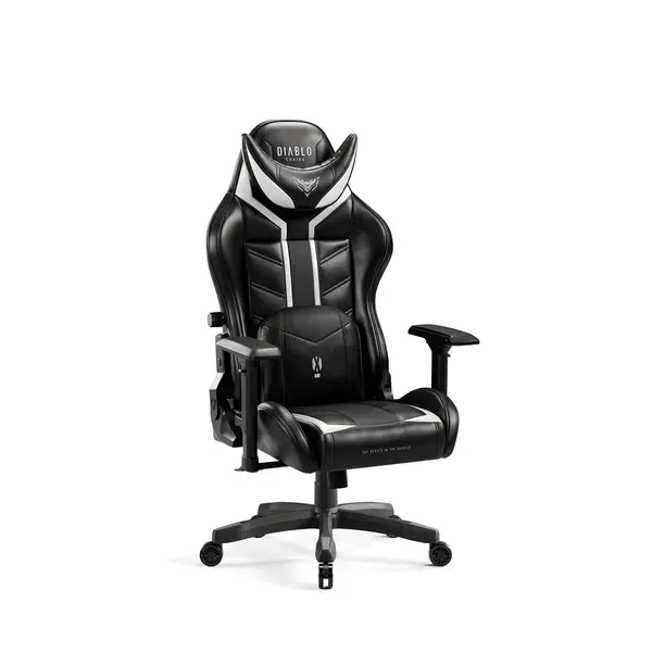 Scaun gaming copii Diablo X-Ray 2.0 Small Size, Negru-alb Scaun gaming copii Diablo X-Ray 2.0 Small Size, Negru-alb