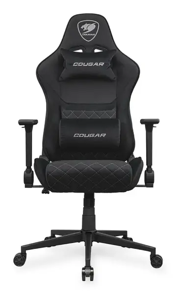 Scaun gaming COUGAR Armor One V2 Black F, Max 120 kg, Design ajustabil, Cotiere 4D (Negru)